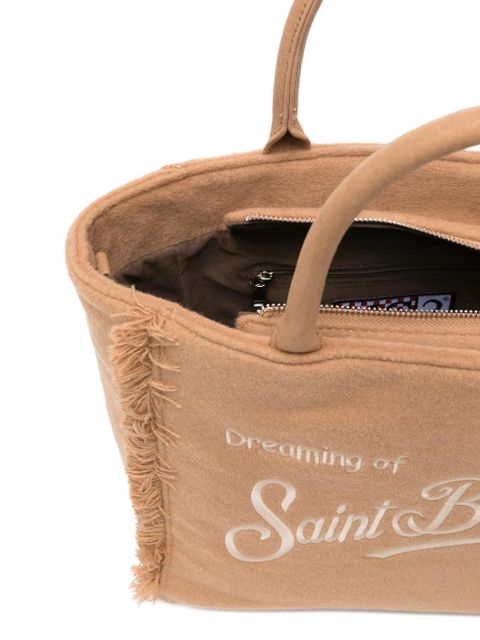 MC2 Saint Barth Colette Felt embroidered tote bag - Neutrals