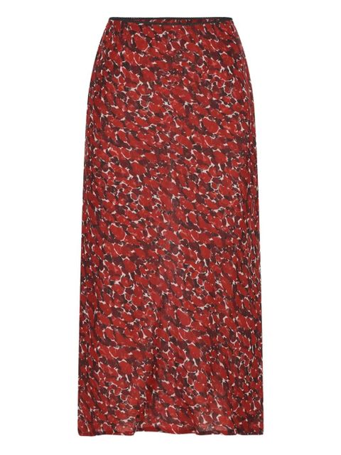 Saint Laurent polka-dot silk skirt - Red - zdjęcie produktu nr 1