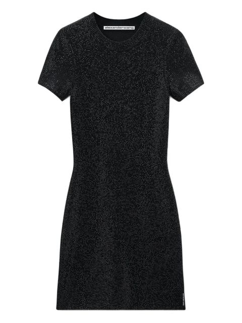 Alexander Wang crew-neck mini dress - Black - zdjęcie produktu nr 1