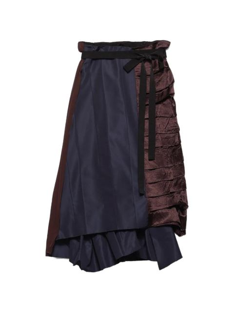 Prada faille patchwork midi skirt - Blue - zdjęcie produktu nr 1