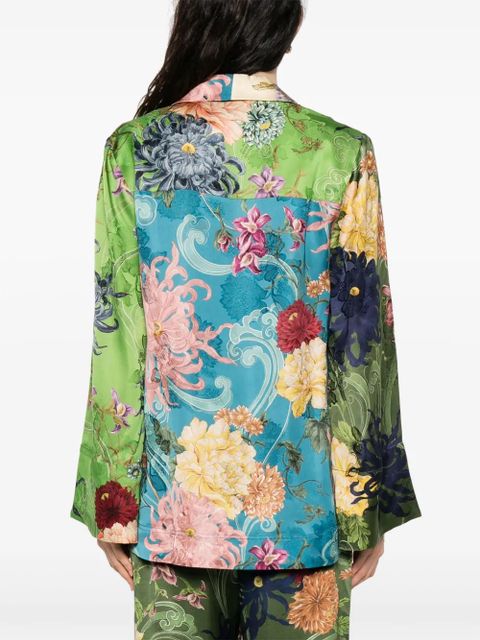 ALEMAIS Avery Spliced shirt - Green - zdjęcie produktu nr 2