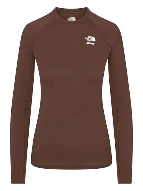 Skims x The North Face Dotknit long-sleeve T-shirt - Brown - zdjęcie produktu nr 1