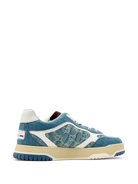 Gucci monogram denim sneakers - Blue