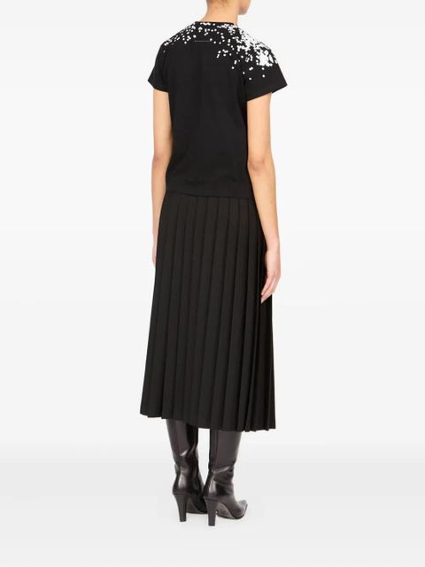 MM6 Maison Margiela printed short-sleeve T-shirt - Black