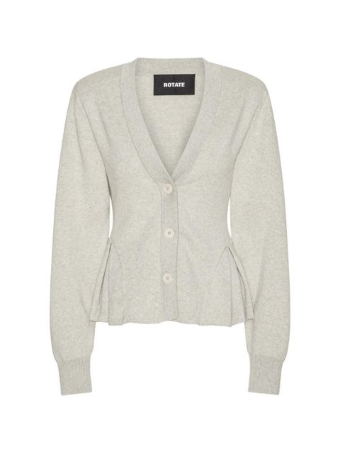 ROTATE BIRGER CHRISTENSEN V-neck cardigan - Grey - zdjęcie produktu nr 1