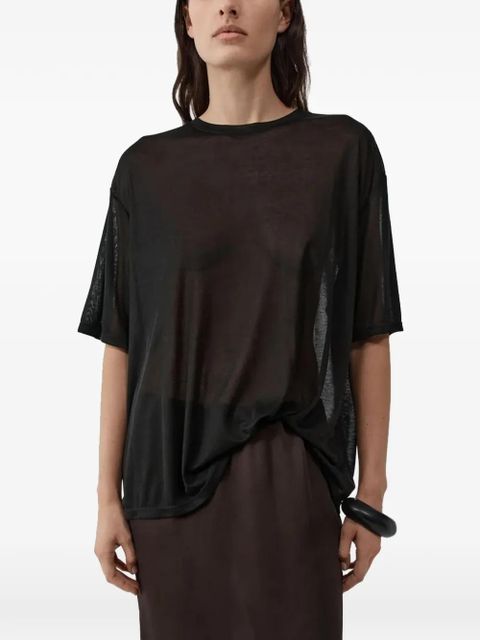 St. Agni relaxed fine jersey T-shirt - Black