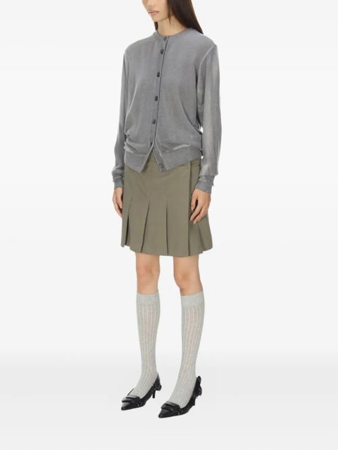 OUR LEGACY Dual button-fastening cardigan - Grey