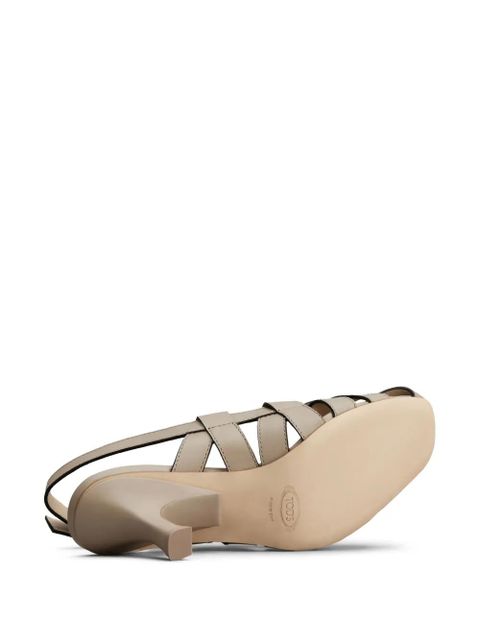 Tod's cut-out leather pumps - Neutrals