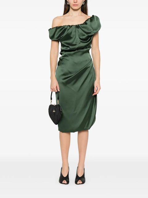 Vivienne Westwood Ginnie Amber draped dress - Green