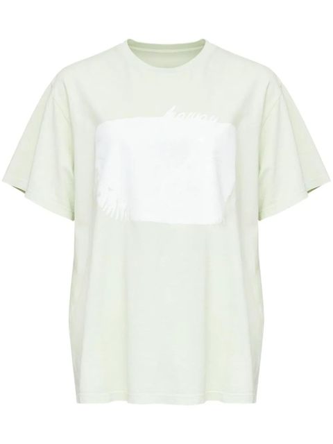 MM6 Maison Margiela stamp-motif t-shirt - Green - zdjęcie produktu nr 1