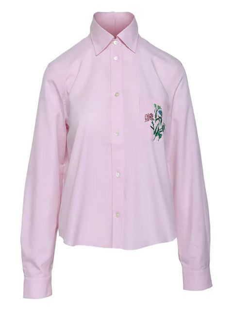 Marni floral-embroidered pocket shirt - Pink - zdjęcie produktu nr 1