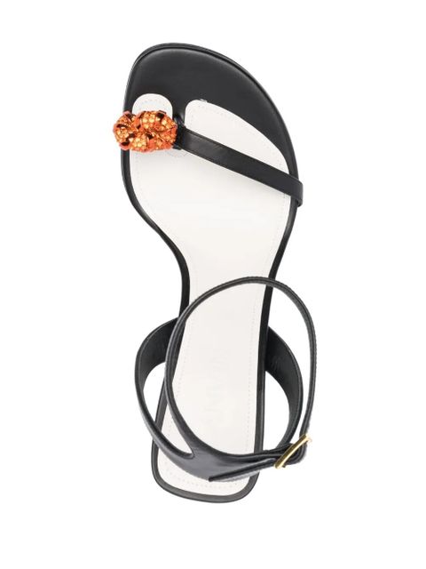 Lanvin crystal-embellished 105mm sandals - Black