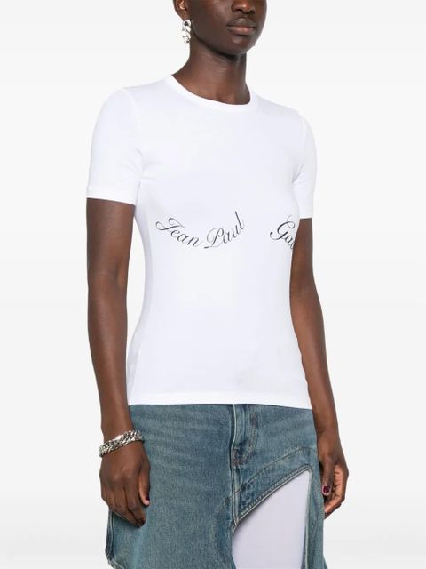 Jean Paul Gaultier logo-print cotton T-shirt - White - zdjęcie produktu nr 2