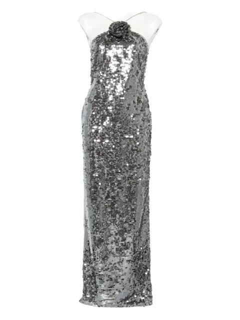 Magda Butrym sequin-embellished maxi dress - Grey