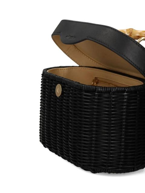 Cult Gaia bamboo-handle tote bag - Black