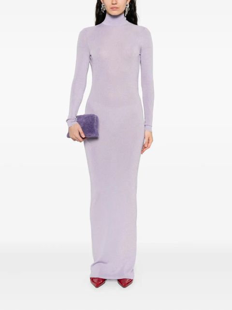 Self-Portrait fine-knit dress - Purple - zdjęcie produktu nr 2