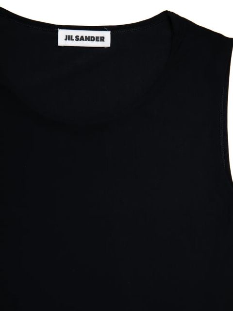 Jil Sander sleeveless stretch tank top - Black