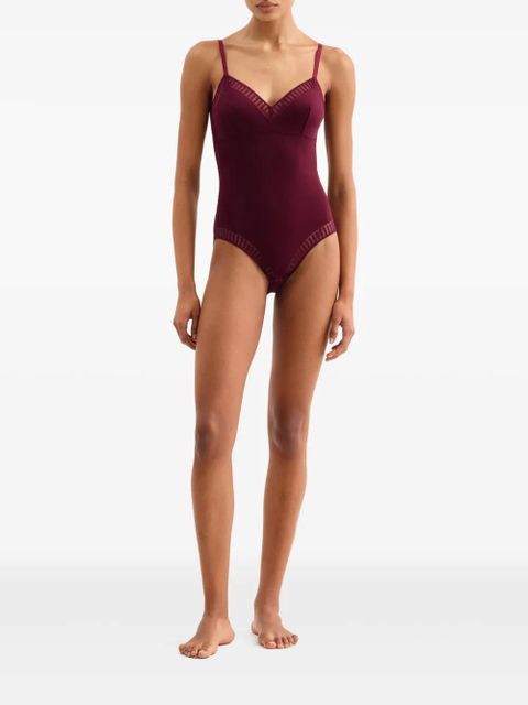 ERES Aurore Graph graphic-lace bodysuit - Purple