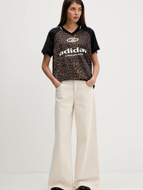 adidas Originals t-shirt STN FBALL damski kolor brązowy KA2671 - zdjęcie produktu nr 2