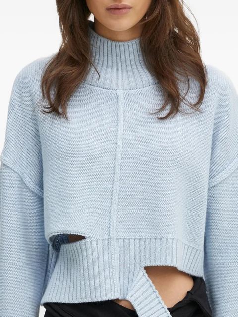 MM6 Maison Margiela high-neck sweater - Blue