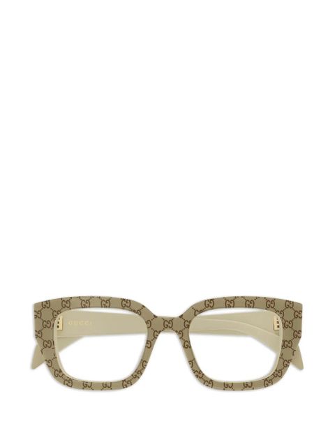 Gucci Eyewear gg2021o patterned glasses - Neutrals - zdjęcie produktu nr 1