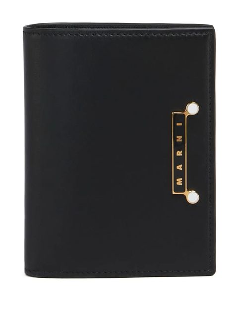 Marni leather bifold wallet - Black - zdjęcie produktu nr 1