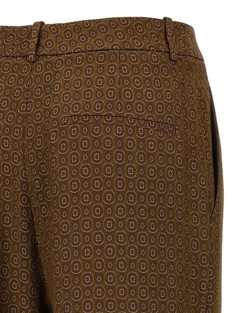 Saint Laurent Medaglioni jacquard trousers - Brown