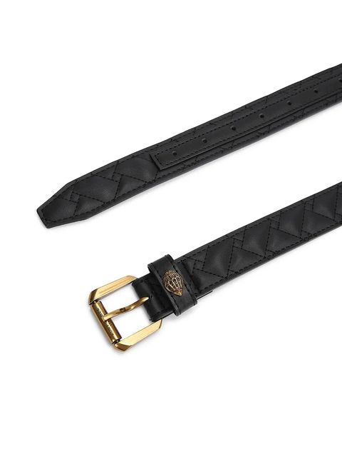 Kurt Geiger London pasek skórzany Kensington damski kolor czarny 5256100109 - zdjęcie produktu nr 2