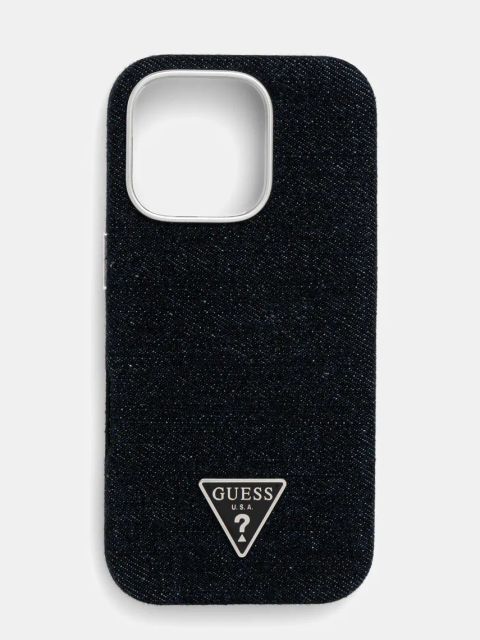 Guess etui na telefon iPhone 16 Pro kolor czarny GUHMP16LRJFWTLK