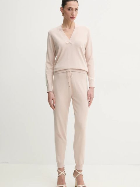 Liu Jo spodnie dresowe z domieszką wełny - zdjęcie produktu nr 2