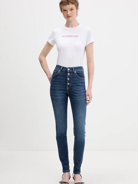 Karl Lagerfeld Jeans jeansy damskie kolor granatowy B1W10033 - zdjęcie produktu nr 2
