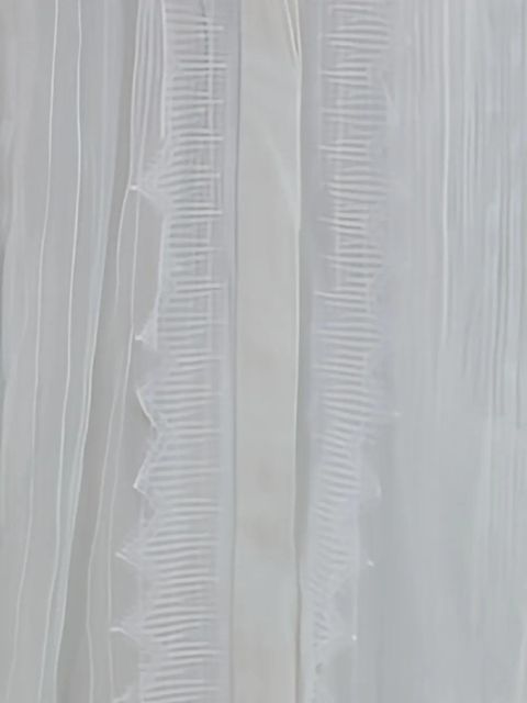 Chloé lace-trimmed pleated shirt - White