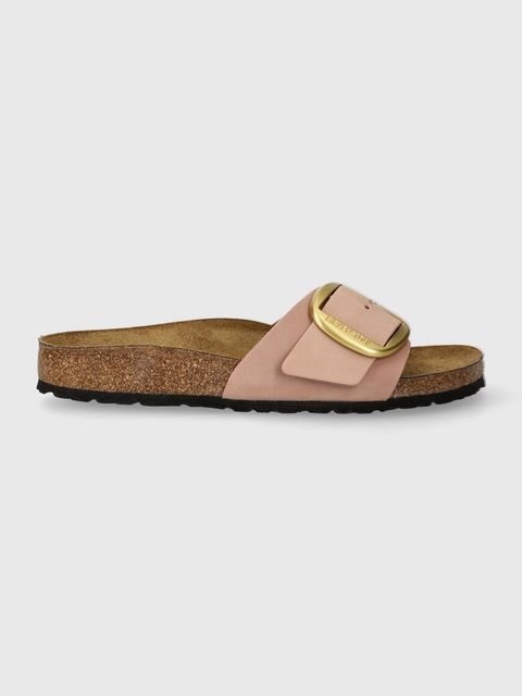 Birkenstock klapki nubukowe Madrid Big Buckle - zdjęcie produktu nr 2