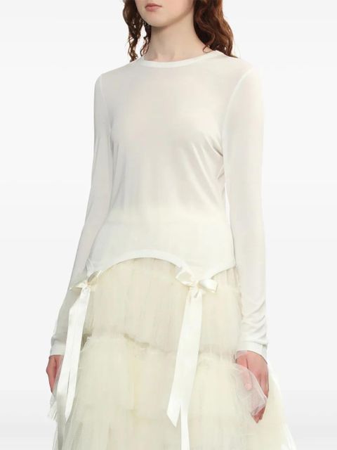 Simone Rocha bow-detail top - White