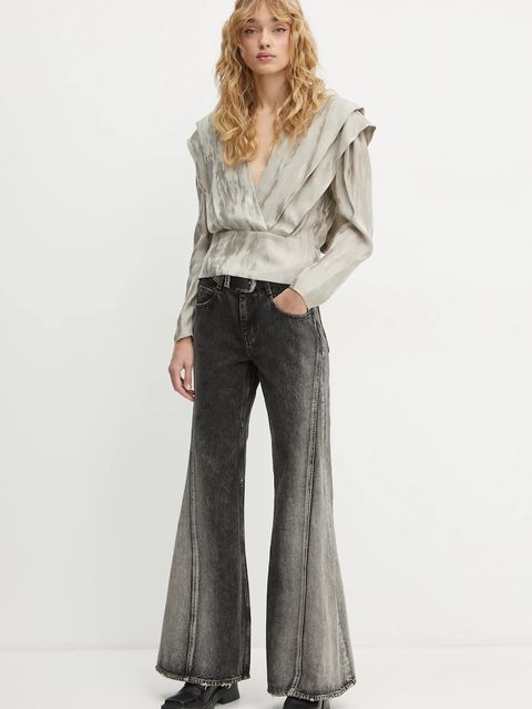 IRO bluzka damska kolor szary wzorzysta WM16TABIA - zdjęcie produktu nr 2