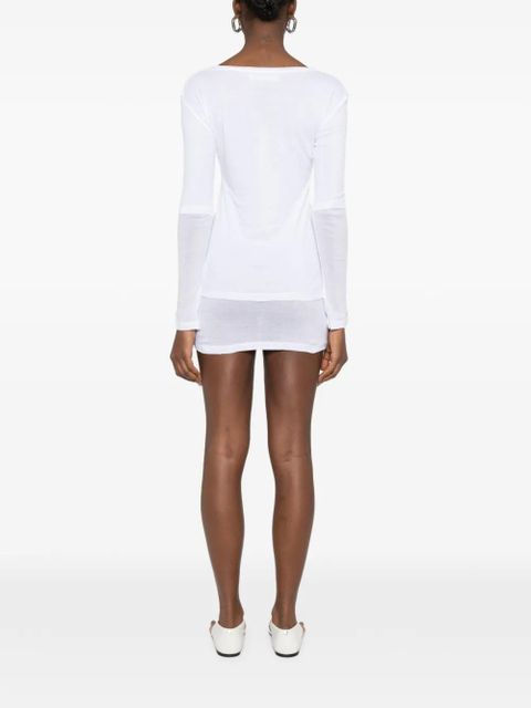 Gimaguas Gemma button mini dress - White