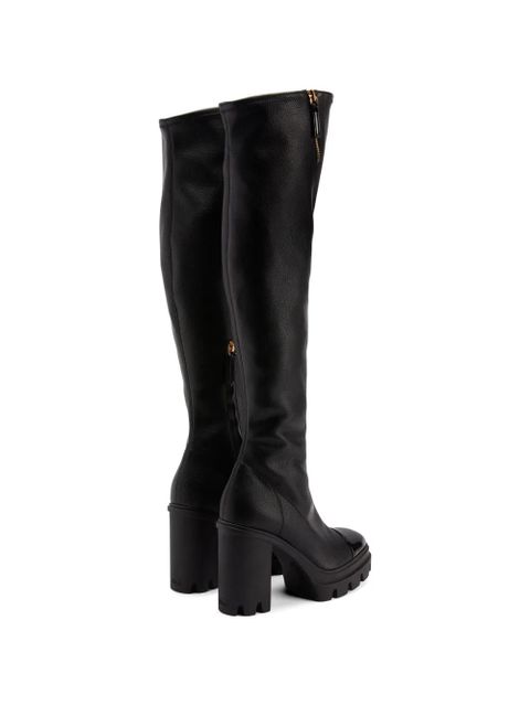 Giuseppe Zanotti shiny toe platform boots - Black