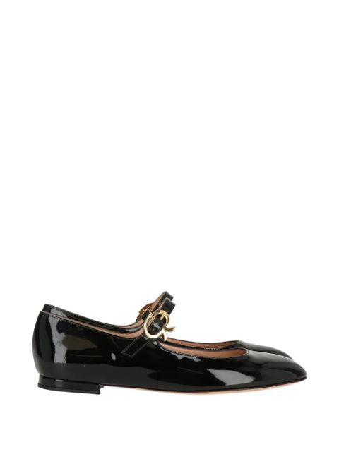 Gianvito Rossi buckle-strap ballet flats - Black - zdjęcie produktu nr 1