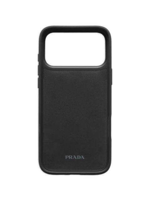 Prada leather iPhone 17 Pro case - Black - zdjęcie produktu nr 2