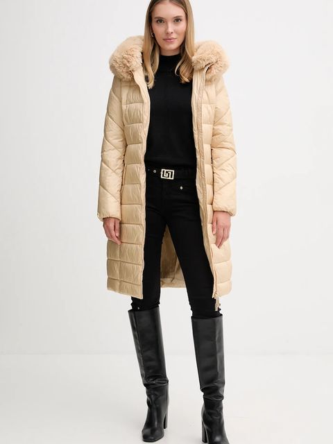 Gaudi kurtka kolor beżowy zimowa 521BD35004 - zdjęcie produktu nr 2