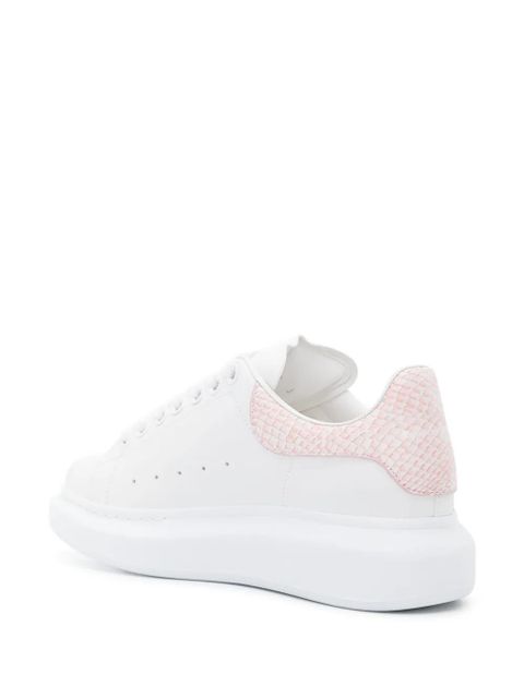 Alexander McQueen Oversized leather sneakers - White