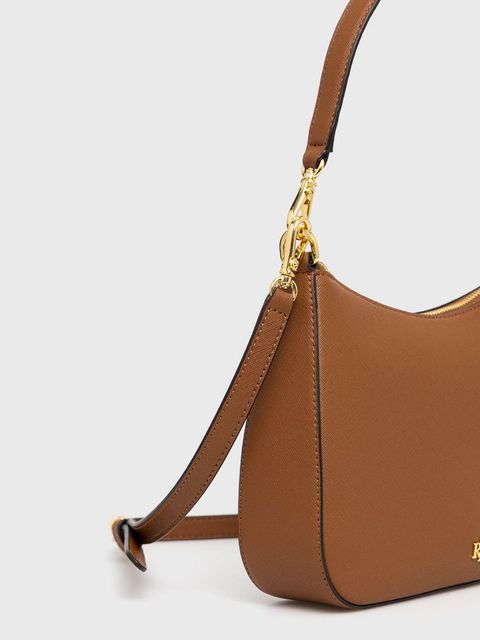 Lauren Ralph Lauren torebka skórzana kolor brązowy - zdjęcie produktu nr 1