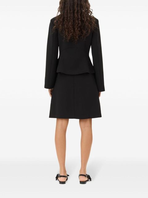 GANNI twill blazer - Black