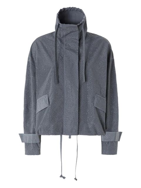 PINKO hooded boxy jacket - Grey - zdjęcie produktu nr 1