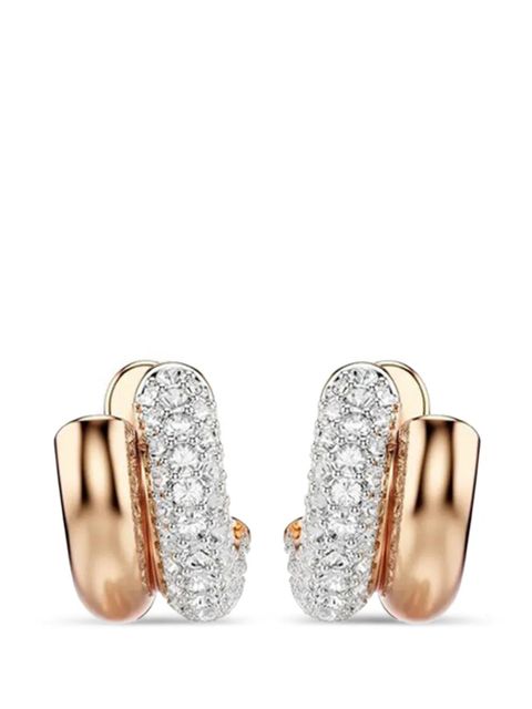 Swarovski Dextera hoop earrings - Pink - zdjęcie produktu nr 1