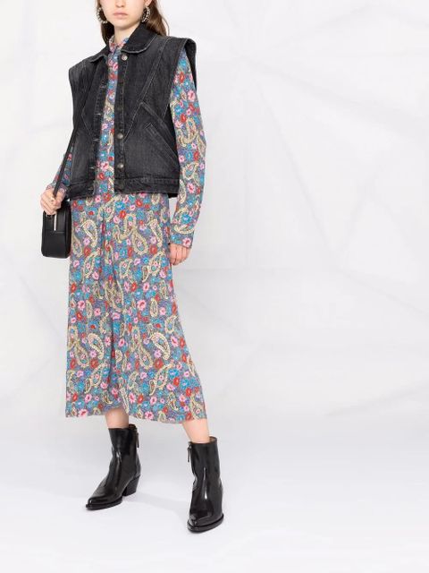 Ba&Sh panelled denim waistcoat - Grey - zdjęcie produktu nr 2