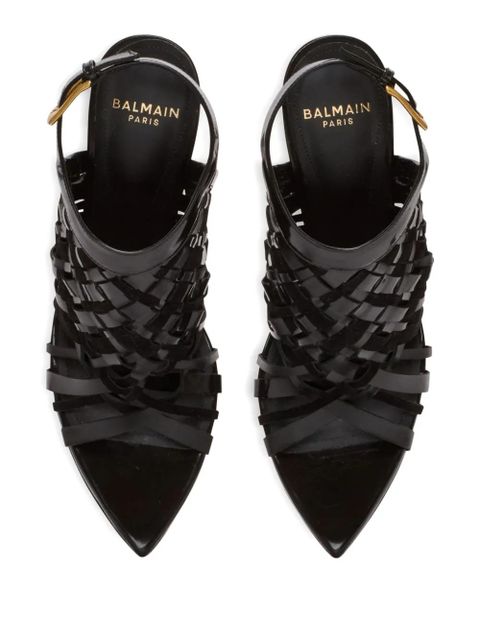 Balmain 95mm open-toe sandals - Black