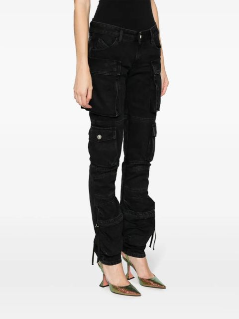 The Attico Essie cargo jeans - Black