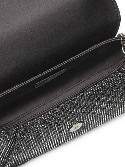 Versace Gianni Ribbon crystal clutch bag - Black