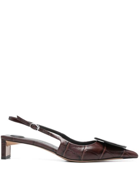 Jacquemus 40mm Les Slingbacks Duelo pumps - Brown - zdjęcie produktu nr 1